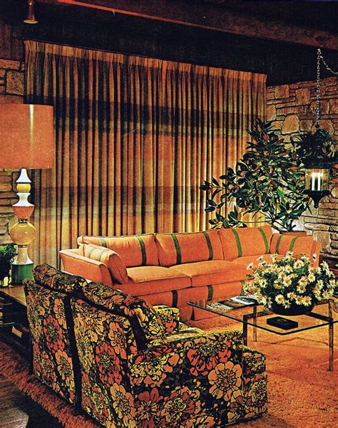 Orange Living Room 1967 I Love Everything In This Picture