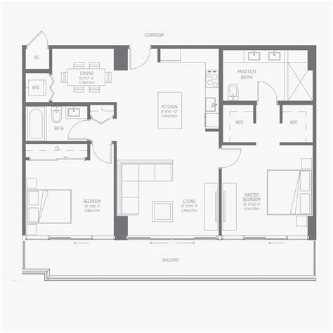 Terrific split floor plan & open ki. Floor Plans | Oasis Hallandale