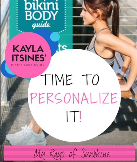 Kayla Itsines Bikini Body Guide It S Time To Personalize It My