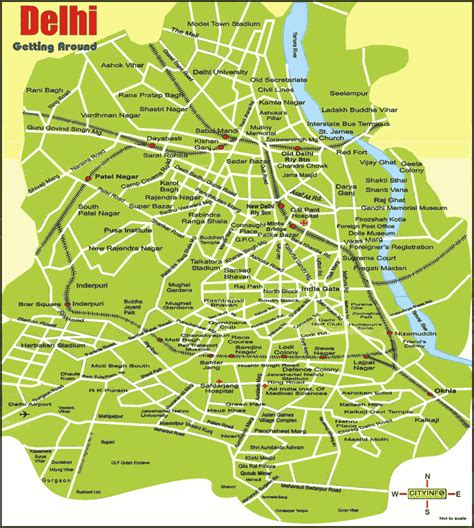 Delhi City Road Map Draw A Topographic Map