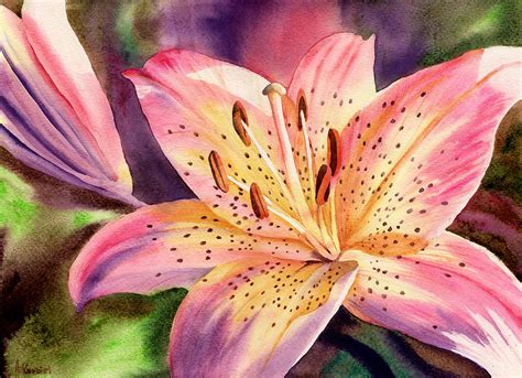Tiger Lily Painting By Alina Kurbiel