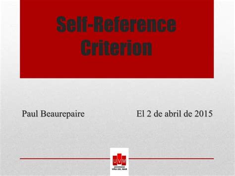 Self Reference Criterion Ppt