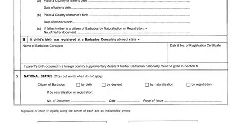 Barbados Immigration Passport Pdf Form Formspal