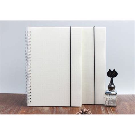 A6a5 Standard Muji Inspired Notebook With Garter Grid Dotted Plain