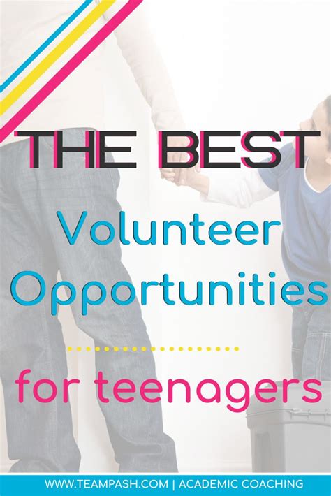Volunteer Ideas For Teenagers And Kids — Team Pasch Academic Coaching