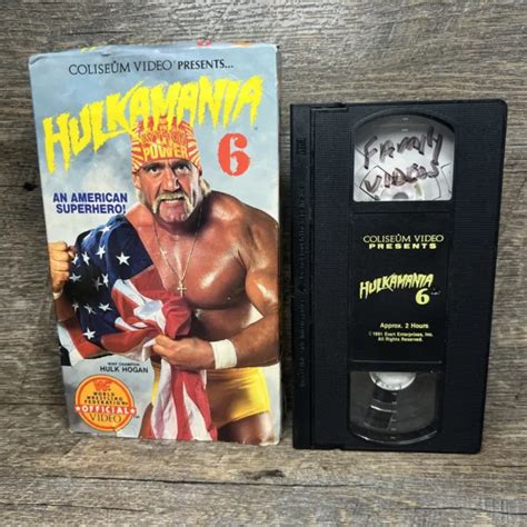 Vintage Wwf Hulkamania Volume Vhs Coliseum Video American