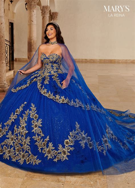 Cape Quinceanera Dress By Mary S Bridal Mq2149 In 2022 Quinceanera Dresses Blue Pretty