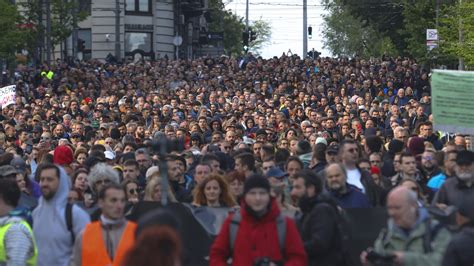 Serbians Hold Mass Protest Against Culture Of Violence After Shootings Balkan Insight