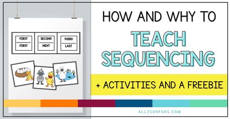 How And Why To Teach Sequencing In Speech Therapy
