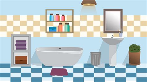 Bathroom Illustration Shower Scene Scenedesign Graphic Illustrator Animation Background