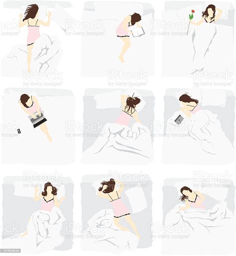 様々な女性のベッドに横たわる 2015年のベクターアート素材や画像を多数ご用意 Istock
