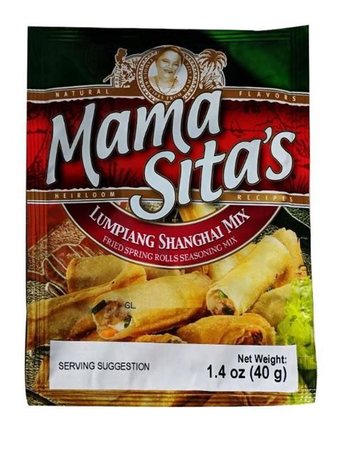 Mama Sitas Fried Spring Rolls Seasoning Mix Lumpiang Shanghai 14oz