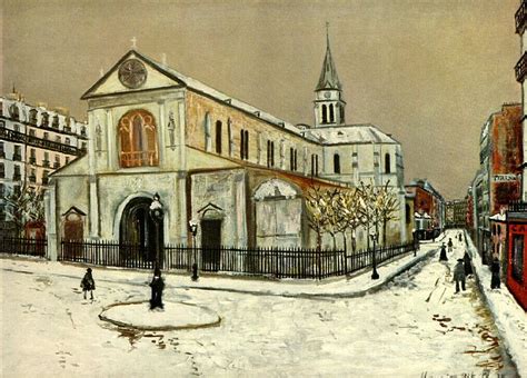 Maurice Utrillo Notre Dame De Clignantcourt Amedeo Modigliani