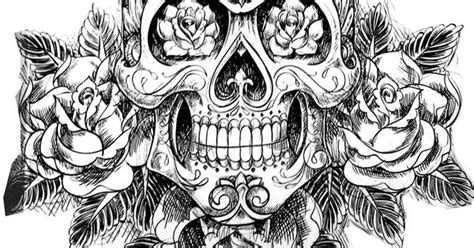 Dropbox Coloring Tatouage Skull Skeleton Skull L ️ve