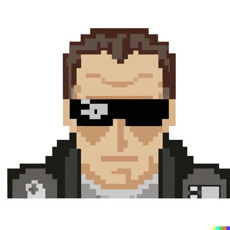 Pixel Art Of The Movie Terminator 2 Dall·e 2 Openart