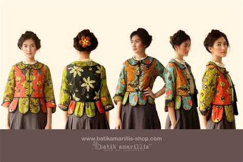 Batik Amarillis Piccola Jacket In Jewel Colored Batik Wonogiren Indonesia Take A Fresh