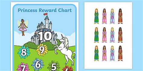 Princess Reward Chart Twinkl Learning Resources Twinkl