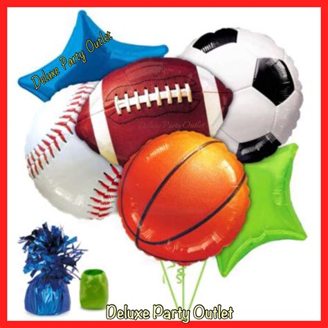Sports Balloons Mylar 18 Globos De Deportes Sports Birthday Party