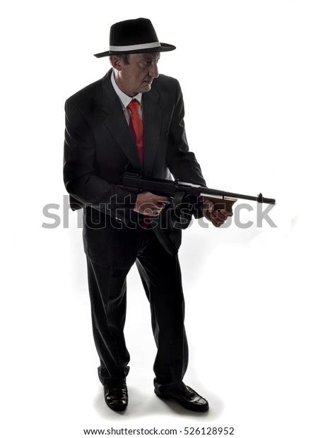 Old Style Gangster Tommy Gun On Stock Photo 526128952 Shutterstock