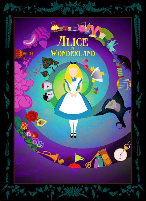 Disneys Alice In Wonderland Graphic Illustration On Behance