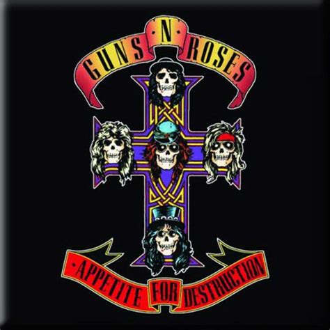 Guns N Roses Fridge Magnet Appetite Band Logo New Official Mm X Mm