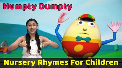Humpty Dumpty Poem Learn To Sing Nursery Rhymes Preschool Songs