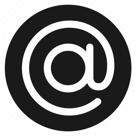 At Sign Circle Circular Email Mail Round Web Icon Download On
