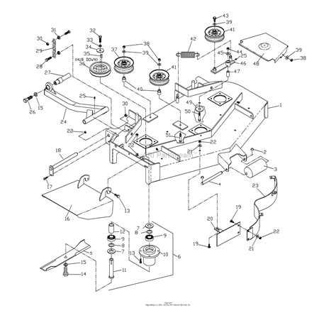 Husqvarna Zthql 4221 A 2002 09 Parts Diagram For 42 Deck Assembly