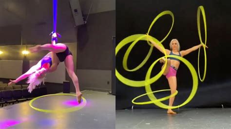 Circus Performer Showcases Amazing Hula Hoop Tricks Youtube