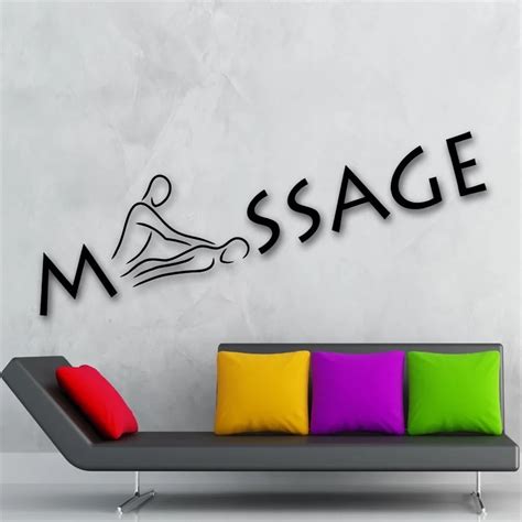wall sticker vinyl decal massage relax spa salon beauty health in wall stickers from home