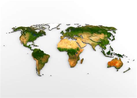 World Map Terrain Stock Photos Pictures And Royalty Free Images Istock