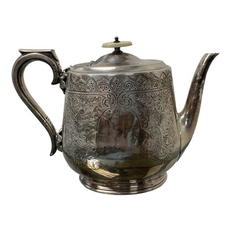 Vintage Walker And Hall Sterling Silver Teapot England Stamped Sheffield