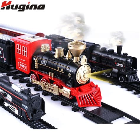 Simulation Steam Train Toy Alloy Car Electric Track Classical Model