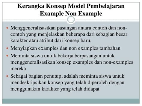 Pengertian Model Pembelajaran Examples Non Examples Cara Mengajarku