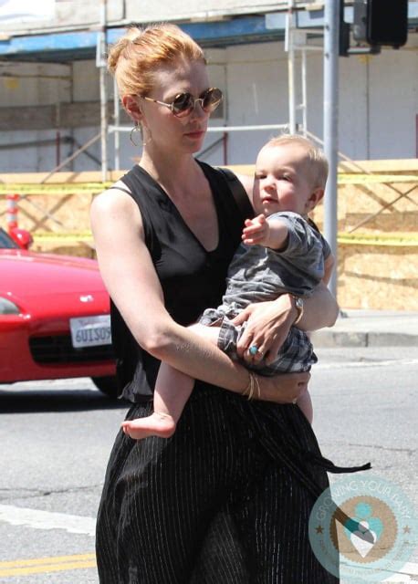 January Jones And Son Xander Lunch With Friends In La
