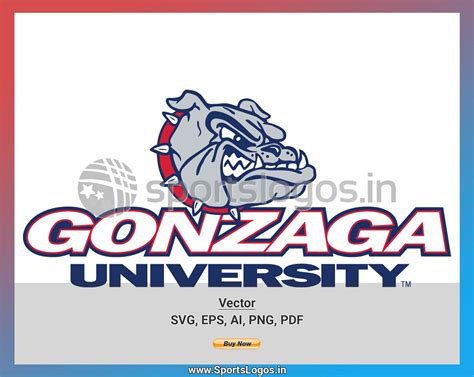 Gonzaga Bulldogs College Sports Vector Svg Logo In 5 Formats