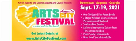 Artscity Festival A Mini Arts In The Heart Of Augusta Festival Tickets