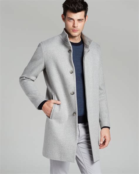Grey Long Overcoat Mens Tradingbasis