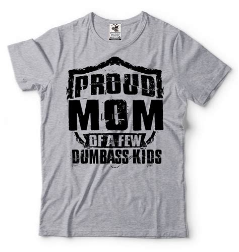 Proud Mom T-Shirt Funny Mother's Day Christmas Gift Cool | Etsy