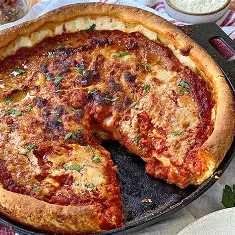Chicago Deep Dish Sausage Pizza Recipes Pampered Chef Us Site