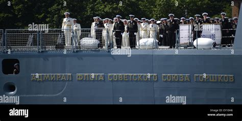 Kaliningrad Russia 19th July 2015 Marine Officers Of The Russian