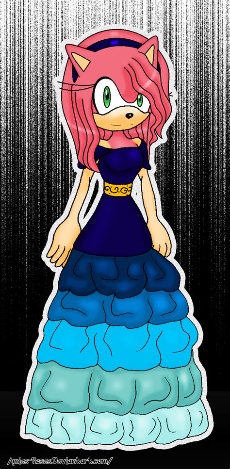 Amy Rose Lady In Blue By Icefatal On Deviantart