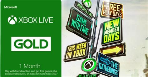 Xbox Live Gold Or Game Pass 1 Month Subscription Only 1 New Subscribers