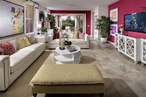 20 Classy And Cheerful Pink Living Rooms Pink Living Room Eclectic