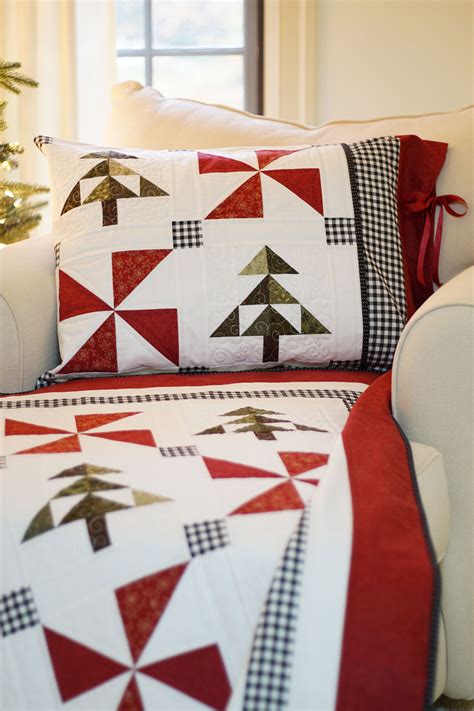 Christmas Quilt Patterns Pdf And Free Pillow Sham Pattern Easy Etsy