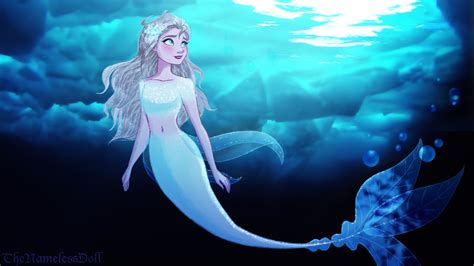 Elsa As A Mermaid By The Nameless Doll R Frozen