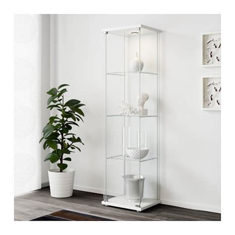Ikea Detolf Glass Curio Display Cabinet White Buy Online In Uae