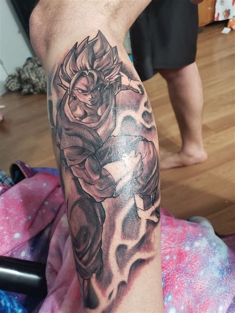 Maybe you would like to learn more about one of these? First Dragon Ball Z tattoo. Going old school with Vegito from the Buu saga. : dbz