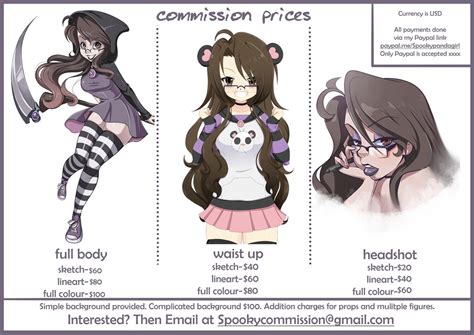 desumoeleensfw on twitter rt spookypandagirl hey all here are my new commission prices if