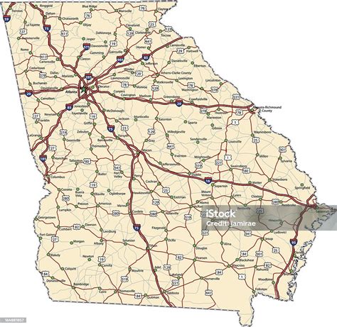 Ga States Highway Maps